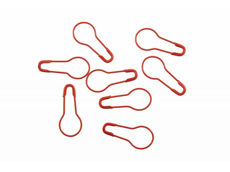 veiligheidsspelden kalebas 2 cm rood (50 stuks)