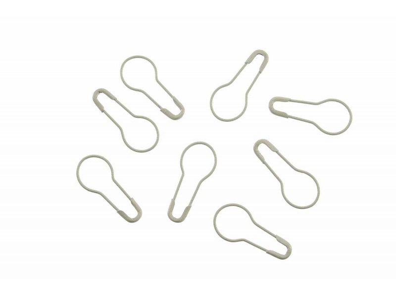 veiligheidsspelden kalebas 2 cm wit (50 stuks)