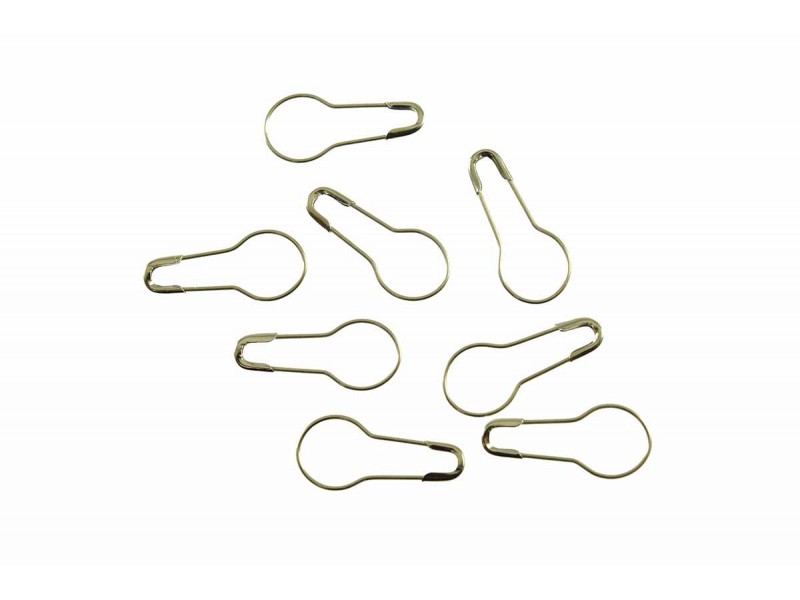 veiligheidsspelden kalebas 2 cm zilver (50 stuks)