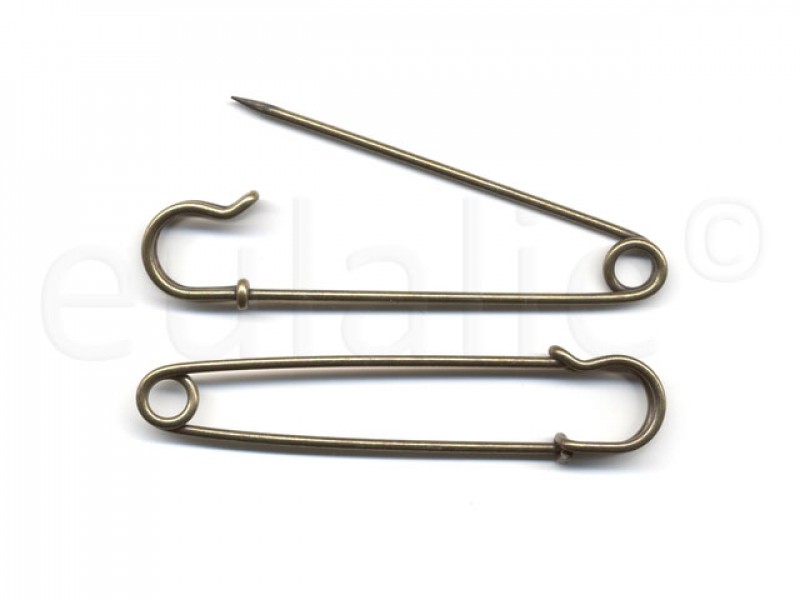 veiligheidsspelden Kiltspeld 10 cm brons