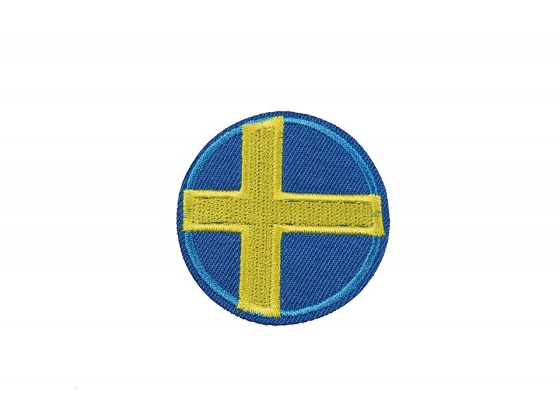 vlag Zweden rond 5 cm