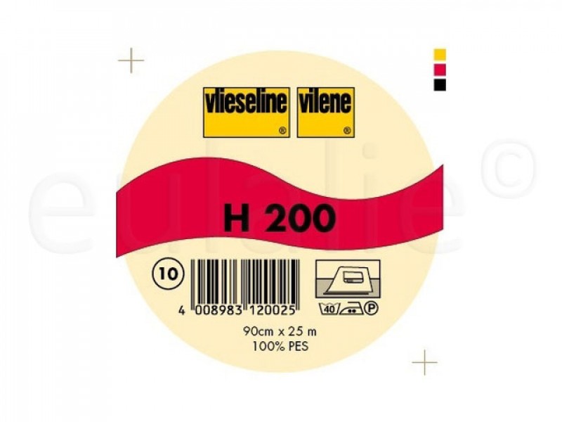 Vlieseline H200 rol 25 m middel