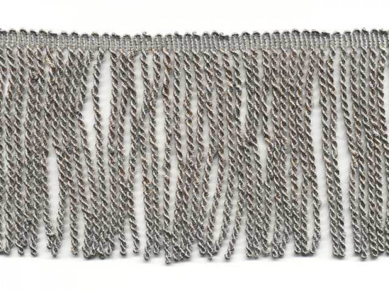 zilver franje band 10 cm